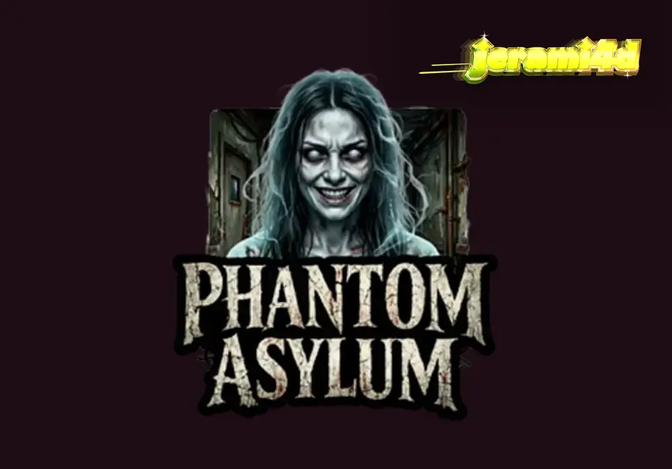 Tampilan visual slot Phantom Asylum dengan tema rumah sakit jiwa yang menyeramkan